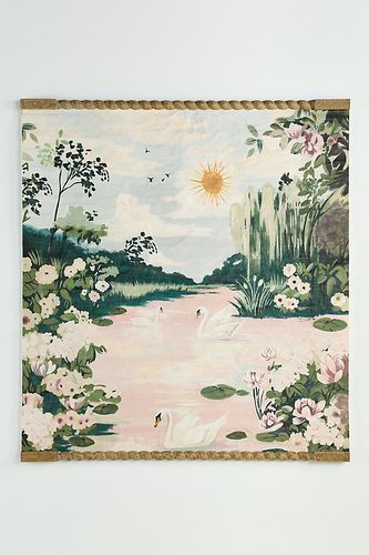 Tapisserie murale en papier Cygne en Pink chez - Anthropologie - Modalova