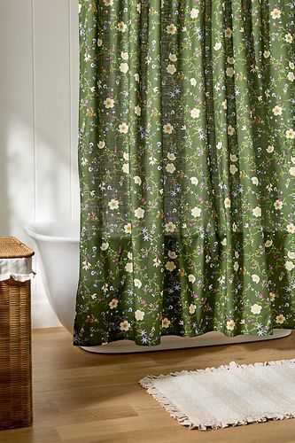 La Collection de Rideaux de Douche en Coton Imprimé Slub taille: 72" x 72" chez - Anthropologie - Modalova