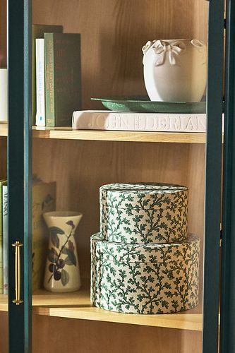 Boîte de rangement ronde en tissu, ensemble de 2 taille: S chez - Anthropologie - Modalova