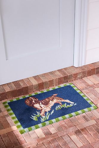 Paillasson imprimé en fibre de coco pour chien en Blue chez - Anthropologie - Modalova