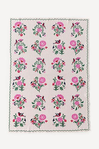Parisian Dog Cotton Knit Throw Blanket taille: 50 x 70 chez - Anthropologie - Modalova