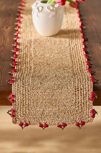 Chemin de table tissé à la main Sun Daze Payton James en Red chez - Anthropologie - Modalova
