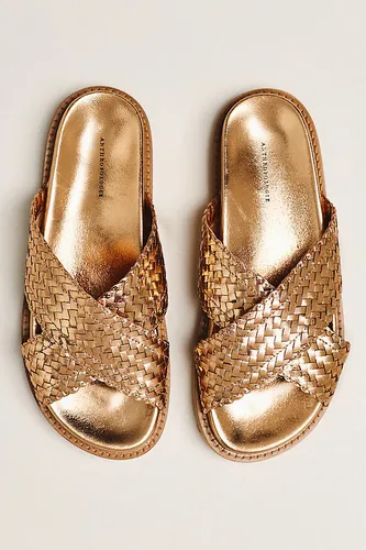Sandales croisées en raphia taille: 41 - By Anthropologie - Modalova