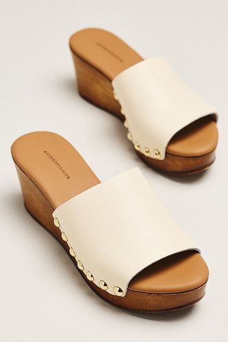Talons à plateforme en bois en Beige taille: 36 - By Anthropologie - Modalova