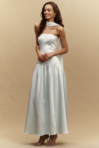 Robe longue en satin sans bretelles à taille basse en taille: M chez Anthropologie - Mare Mare - Modalova