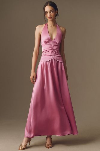 Robe longue dos-nu en satin en taille: L chez Anthropologie - Mare Mare - Modalova