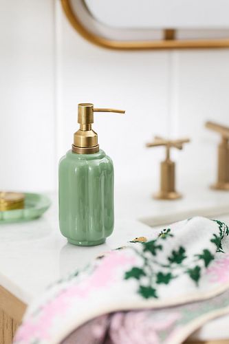 Distributeur de savon en verre festonné Eloise en chez - Anthropologie - Modalova