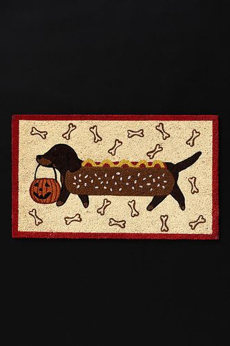 Paillasson en fibre de coco Teckel Hot Dog en Beige taille: 20" x30" chez - Anthropologie - Modalova