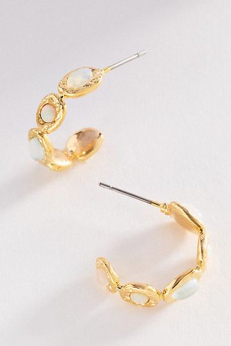Boucles d'oreilles créoles semi-pierres colorées par en - By Anthropologie - Modalova