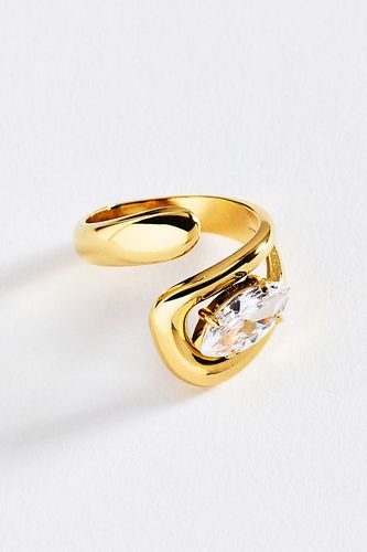 Bague enveloppante à lunette en Clear taille: Uk 12 chez - Anthropologie - Modalova