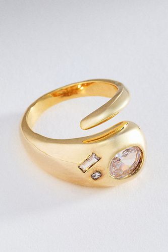 Bague ajustable enveloppante en cristal par en - By Anthropologie - Modalova