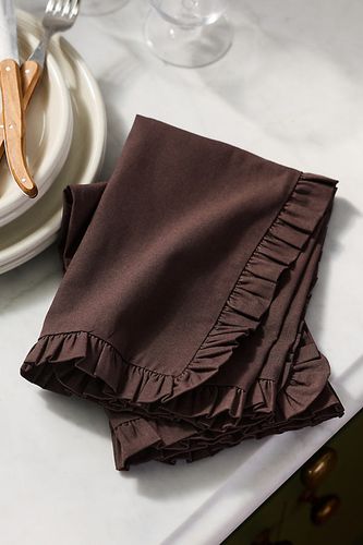 Serviettes de table unies Brynn, ensemble de 2 en Brown taille: S chez - Anthropologie - Modalova