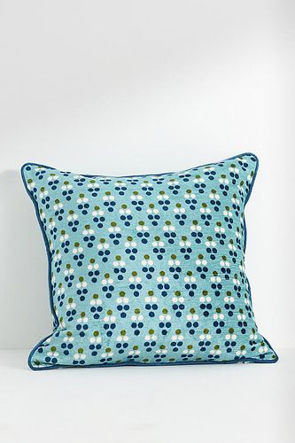 Coussin à motifs en velours Dottie en Blue taille: 18" x 18" chez - Anthropologie - Modalova