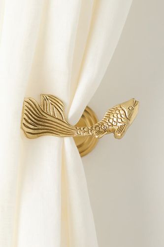 Embrasse en laiton massif Poisson Koï en chez - Anthropologie - Modalova