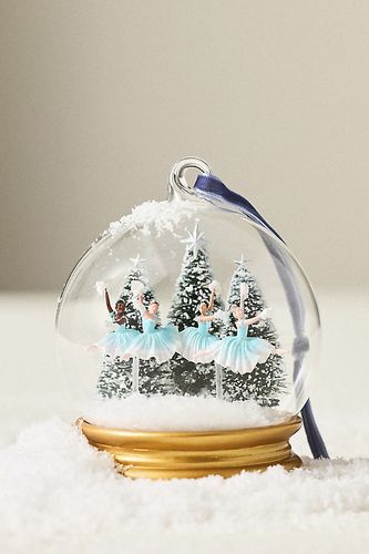 Ornement boule à neige en verre en Blue chez Anthropologie - New York City Ballet - Modalova
