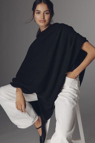 Poncho en tricot léger en chez Anthropologie - Flat White - Modalova
