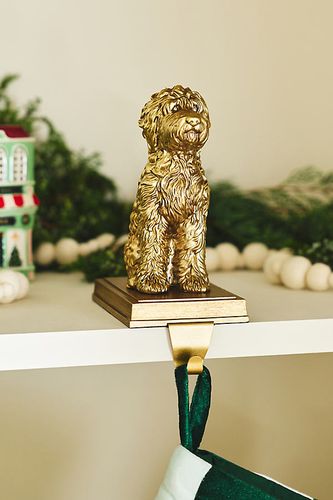 Support de bas de Noël Icône Animale Retriever en Gold taille: Assorted chez - Anthropologie - Modalova
