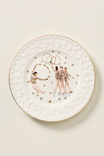 Assiette à dessert en grès en Red chez Anthropologie - New York City Ballet - Modalova