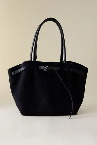 Sac Fourre-Tout Ceinturé en Suédine en Black - By Anthropologie - Modalova