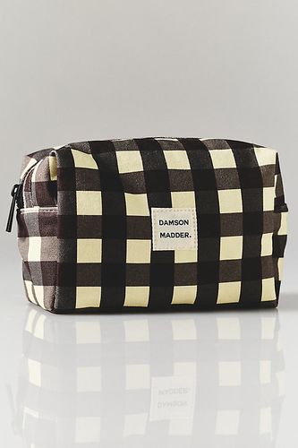 Trousse de maquillage en coton à carreaux chez Anthropologie - Damson Madder - Modalova