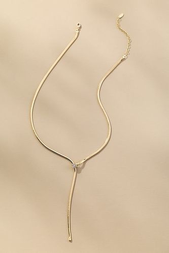 Delicate Herringbone Y Necklace par en - By Anthropologie - Modalova