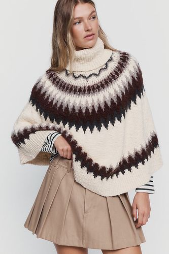 Poncho tricoté à motif Fair Isle chez Anthropologie - Mare Mare - Modalova