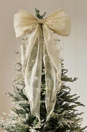 Cime d'arbre en naud d'organza en White chez - Anthropologie - Modalova
