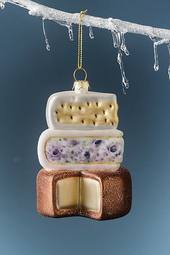 Ornement Pile de Fromages en Verre en Yellow chez - Anthropologie - Modalova