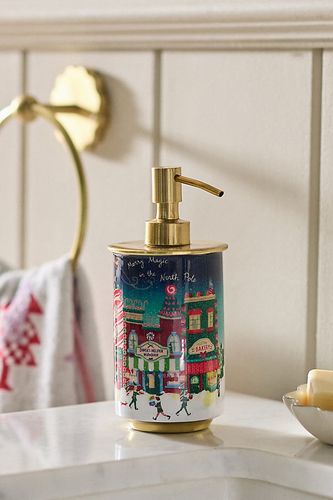 Distributeur de savon en métal à motif imprimé Pôle Nord en Blue chez - Anthropologie - Modalova