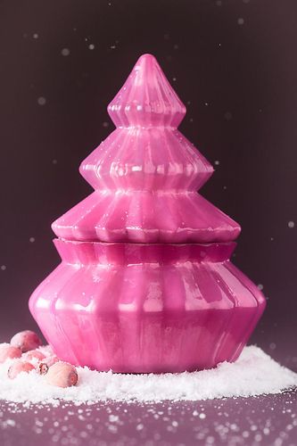Bougie en verre Bright Trees Fruity Cranberry Fizz en Pink taille: S chez - Anthropologie - Modalova