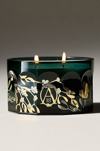 Bougie basse et large en verre Apothecary 18 Woody Mistletoe & Moss par en taille: M - Apothecary 18 by Anthropologie - Modalova