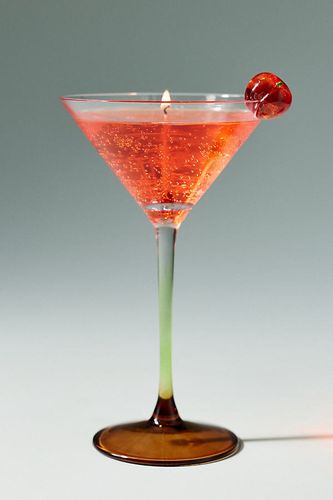 Bougie en cire de gelée en forme de verre à cocktail en taille: XS chez - Anthropologie - Modalova