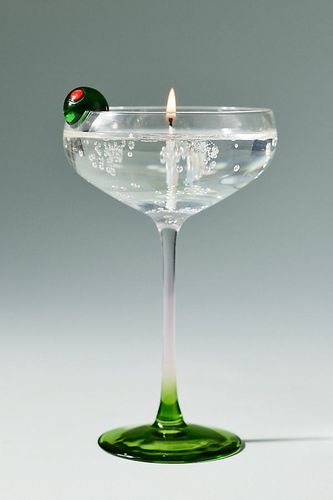 Bougie en cire de gelée en forme de verre à cocktail en taille: S chez - Anthropologie - Modalova