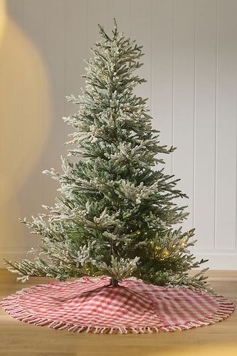 Jupe de sapin à franges à carreaux Zeffie en Red chez - Anthropologie - Modalova