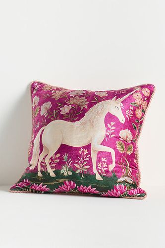Coussin en coton imprimé Winter Millefluers en taille: 20 in sq chez - Anthropologie - Modalova