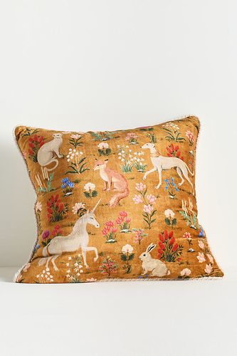 Coussin en coton imprimé Winter Millefluers en taille: 20 in sq chez - Anthropologie - Modalova