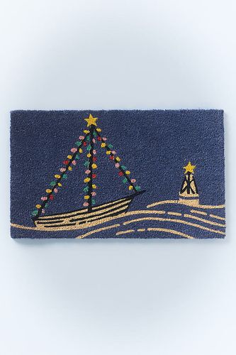 Paillasson imprimé en coco Seaside Holiday en Blue taille: 18" x30" chez - Anthropologie - Modalova