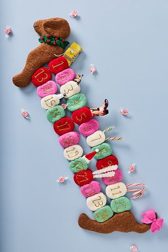 Calendrier de l'Avent Teckel en feutre en Brown chez - Anthropologie - Modalova