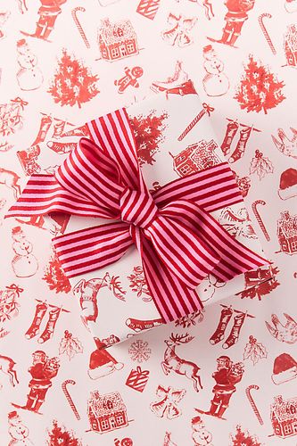 Papier d'emballage de fête assorti, ensemble de 2 en Red chez - Anthropologie - Modalova