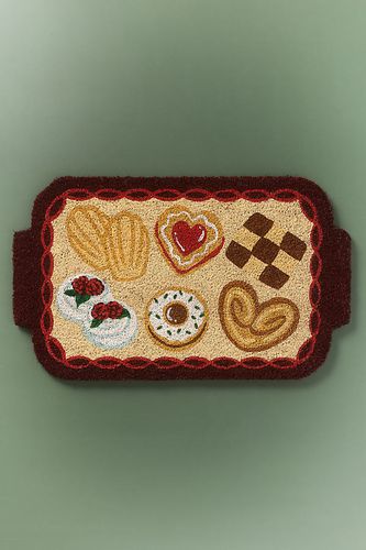 Paillasson imprimé en coco Biscuits européens en Red taille: 18" x30" chez - Anthropologie - Modalova