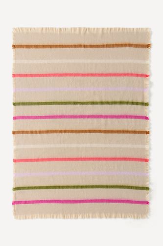 Couverture tissée à rayures avec franges Avi taille: 50 x 70 chez - Anthropologie - Modalova