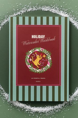 Cahier d'exercices aquarelle des fêtes Anthropologie x en Green - Papier - Modalova