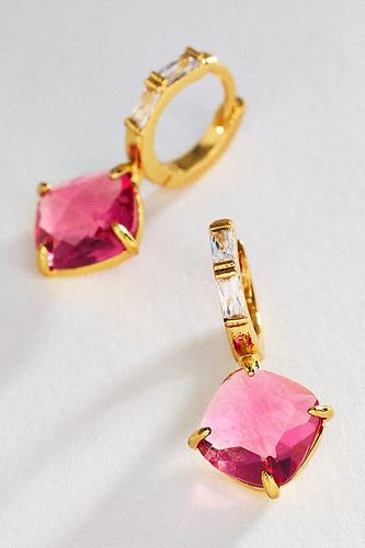 Boucles d'oreilles créoles huggie en pierres précieuses par en - By Anthropologie - Modalova