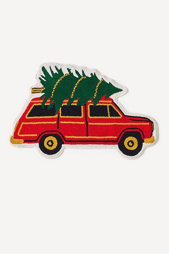 Tapis de bain en coton touffeté en forme de voiture en Red taille: Shaped chez - Anthropologie - Modalova