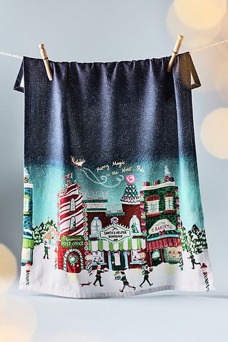 Torchon de Thé Holiday in the City en Purple chez - Anthropologie - Modalova