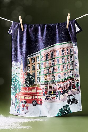 Torchon de Thé Holiday in the City en Red chez - Anthropologie - Modalova
