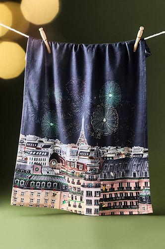 Torchon de Thé Holiday in the City chez - Anthropologie - Modalova