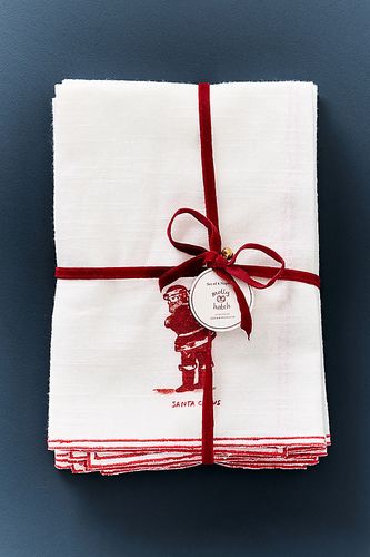 Serviettes de table de Noël , ensemble de 4 taille: S chez Anthropologie - Molly Hatch - Modalova