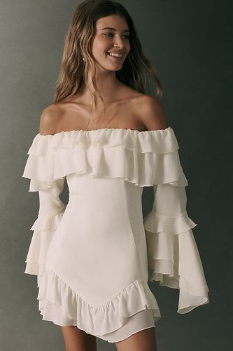 Mini-robe à épaules dénudées et volants en taille: XS chez Anthropologie - Mare Mare - Modalova