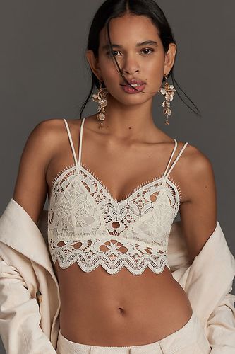 Haut soutien-gorge en dentelle Viviette en White taille: L chez - Anthropologie - Modalova